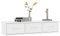 Tidyard Wand Schubladenregal mit 3 Schubladen Wandregal Wandschrank Hängeschrank Wandgarderobe Hängeregal Spanplatte 88 x 26 x 18,5 cm Weiß