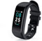 Braccialetto Intelligente, Orologio Impermeabile, cardiofrequenzimetro ECG, Multifunzione, Push dei contenuti multilingue, Tipo Diretto USB, Nero