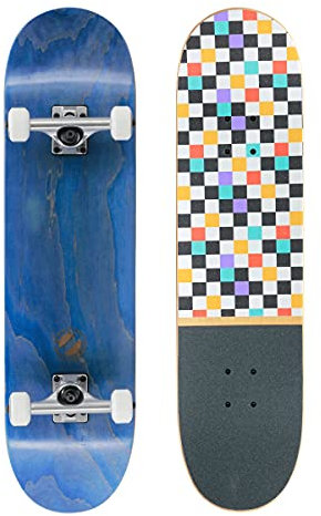 Komplett Skateboard von BTFL, ABEC 9 Kugellager, kanadischer Ahorn + Cooles Griptape, 8.125“ Board für Anfänger, Geschenke für Kinder, Skateboard für Erwachsene und Kinder ab 6 Jahre, Gamber