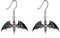 YFN Fledermaus Halskette Sterling Silber Gothic Vampir Anhänger Ohrringe Ringe Gothic Schmuck Halloween Geschenk Für Damen Mädchen