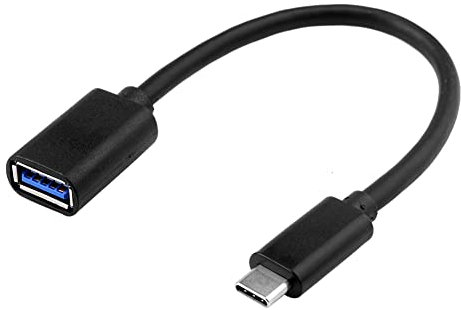 euroharry Adattatore da USB C a USB tipo C Cavo OTG USB C maschio a USB 3.0 A connessione cavo femmina Compatibile per dispositivi di tipo C (1, nero)