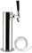 Single Tap Draft Beer Tower, Stainless Steel Beer Tower, Column Beer Dispenser Tower Beer Tower Kit with Hose, Wrench, Cover for Home Bar