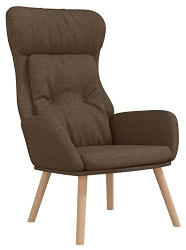 vidaXL Relaxsessel Fernsehsessel TV Sessel Polsterstuhl Relaxstuhl Polstersessel Armsessel Ruhesessel Lesesessel Wohnzimmer Braun Stoff