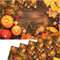 matches21 Hübsche Tischsets Platzsets Motiv abwaschbar Kürbisse Herbstlaub Zimtstangen auf Holz bunt 6er 43,5x28,5 cm
