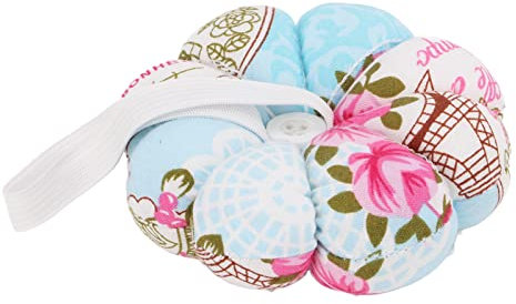Cyrank Nadelkissen, Nadelkissen aus Stoff zum Nähen, süßes Kürbis-Design, Nadelkissen, Nadelhalter, Nähnadelkissen für Mutter, Oma(Blume)
