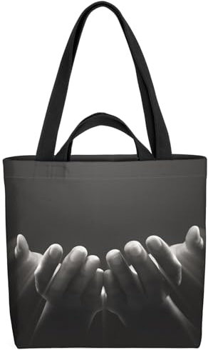VOID Hände Gebet Gott Tasche 33x33x14cm,15l Einkaufs-Beutel Shopper Einkaufs-Tasche Bag