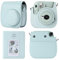 TONYLAIJIANTAO Kameratasche Kompatibel mit Fujifilm Instax Mini 12 11 9 8 Sofortbildkamera, PU Leder Tragetasche mit 64 Taschen 2 x 3 Mini Fotoalbum. (Grüner)
