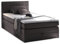 Stella Trading Hawaii 2 Boxspringbett 120x200 mit Bettkasten, Anthrazit 2 - Bequemes Bett mit 7-Zonen-Federkern Matratze H2-H3 & Komfortschaum Topper - 121 x 107 x 209 cm (B/H/T)