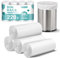 PANSUN Selected 220 Counts Small Bin Bags, 10L Pedal Trash Can Bin Liners for Bathroom,kitchen,Unscented White Garbage Bags