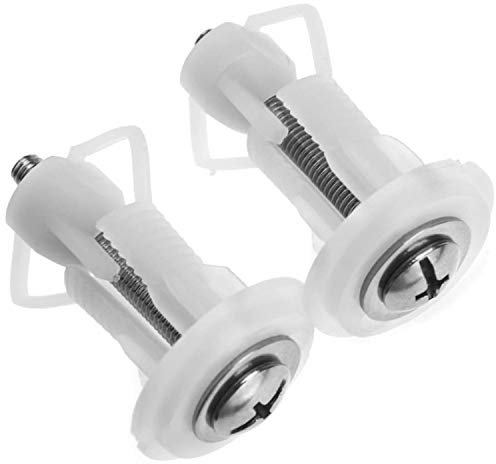 Bcowtte Lot de 2 cache-cuvette pour cuvette d'écrou de fixation WC trou aveugle pour charnières universelles pour WC