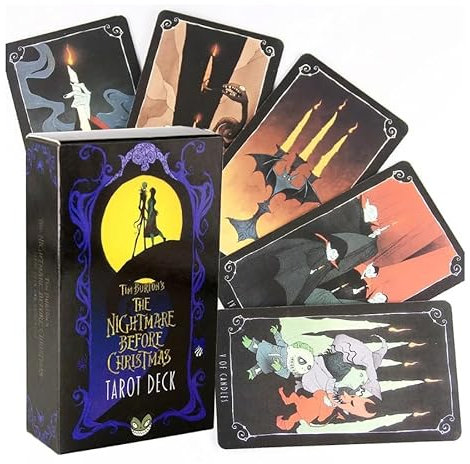 Esotericart Tarot de la película Pesadilla Antes de Navidad 78 Cartas. Dibujos inspirados en secuencias del filme de Tim Burton