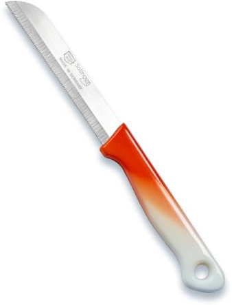 Kochmann Solingen Küchen Allzweck Obst und Gemüse Messer Klein Set (Orange Weiß 6tlg)