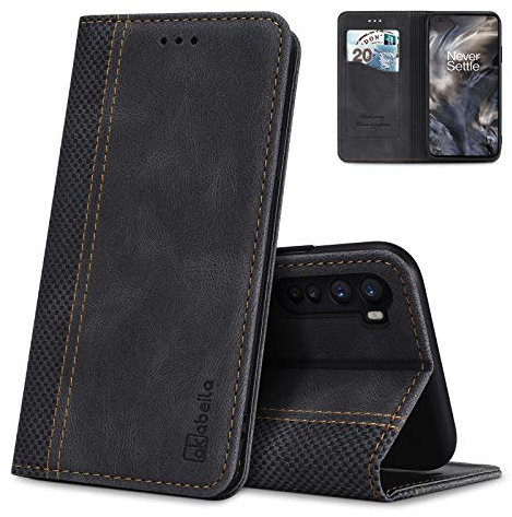 AKABEILA Hülle für OnePlus Nord 4 Handyhülle PU Leder Flip Case Ständer Brieftasche Schutzhülle Klapphülle Tasche Case mit Kartenfachc Standfunktion Magnetisch 6.74 Zoll