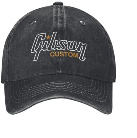 G-Gibsons The Guitar Paul Unisex Style Baseballmützen Rock Logo Distrsted Washed Caps Hut Casial Outdoor Verstellbare Snapback Cap