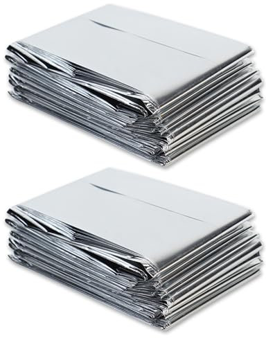 2 Stück Pflanze Reflektierende Film, 82,6x55.1Zoll Reflektierende Mylar-Folie Silber Reflektorfolie Folie, Mylar-Folien für Pflanzenwachstum/Camping/Einfaches Zelt/Marathon/Outdoor Survival (Silber)