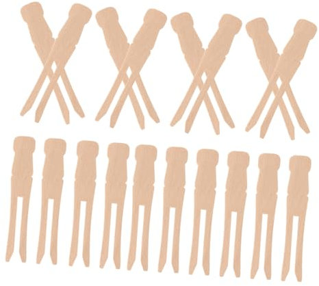 Alipis Pinzas De Madera para Ropa 50pcs Antiguas Resistentes para Tendedero Decoración Manual