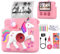 FUNKAM Cámara Fotos Infantil Instantánea,- 2,4 HD 1080P- con Tarjeta SD 32GB, 5 Rotuladores, Pegatinas, 5 Rollos de Papel, Colgante. Cámara Niños y Niñas de 3 a 14 años. (Rosa)