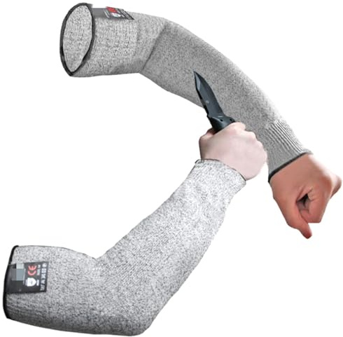 Manga De Protección Resistente A Cortes De Nivel 5, Brazaletes De Protección Anti-Corte, Brazo Protector De Brazo De Muñeca Para El Trabajo Agrícola De Cocina Jardín, Mangas Resistentes,