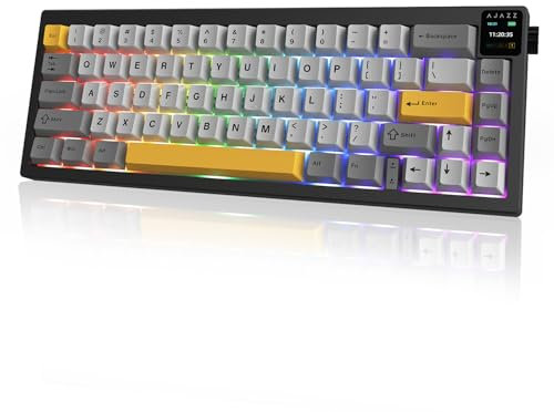 nacodex AK650 Mechanische Tastatur mit Lautstärkeregelung per Knopfdruck Gaming Tastatur