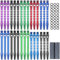FSWWSF Dart Schäfte 2BA 30 Stück Alumium Dart Shafts mit Gummi Ring & Dart Schleifstein Dart Schaft 50/53mm Dart Ersatzteile