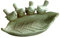 SHALONYOU Plato de Fruta, artesanía de cerámica, Plato Original de Fruta con decoración de pájaros, Plato con Forma de Hoja, Plato de Comida de Adorno Vintage