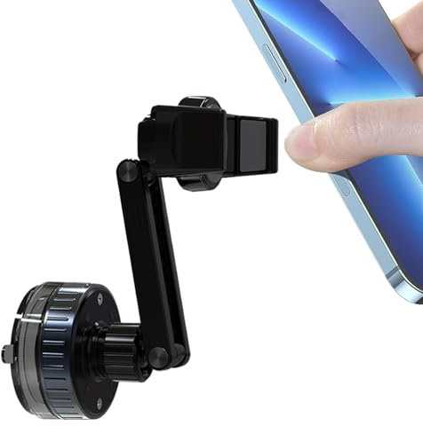 Fixation par ventouse, montage sous vide, support de téléphone portable, support de téléphone de voiture, réglable, pince flexible pour smartphone, support pour fenêtre, tableau de bord