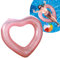 Salvagente gonfiabile per adulti, 120 cm, a forma di cuore, galleggianti per piscina con paillettes, anello galleggiante trasparente, anello galleggiante per ragazze e donne, spiaggia, estate, piscina