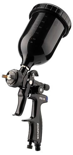 PORPHIS Automotive Refinishing Spray Gun PHS-135 Middle Pressure 1.8mm Nozzle Paint Spray Gun, Black