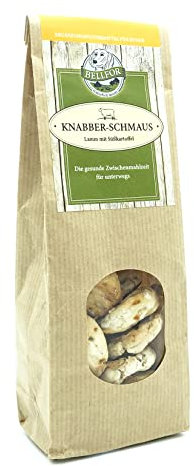 Bellfor Knabber-Schmaus Hundekekse mit Frischem Lammfleisch Die perfekte Belohnung auch für Allergiker-Hunde oder Hunde mit schlechter Verdauung100 g