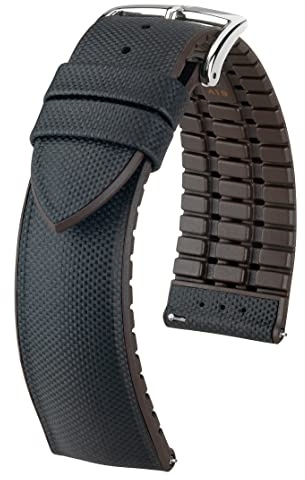 HIRSCH Herren Performance Uhrenarmband Modell Arne 18 mm Schwarz