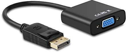 AISENS A125-0367 Convertisseur displayport vers SVGA, dp mâle vers SVGA femelle, noir, 15 cm