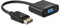 AISENS A125-0367 Convertisseur displayport vers SVGA, dp mâle vers SVGA femelle, noir, 15 cm