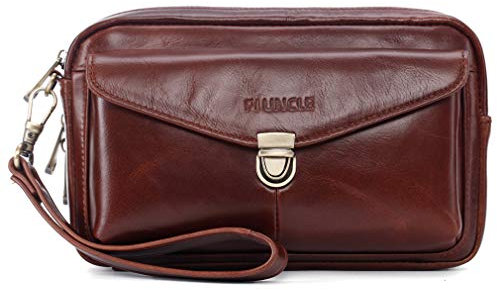 Leder-Clutch-börse für Herren, Handgelenk-Halter, Business-Handtasche