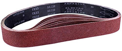 STEBRUAM Nastri Abrasivi 50 x 686 mm,Set di Nastro Abrasivo (3 x grana 80/120/150/240/400 Mixpack) per Levigatrici a Nastro(15 pezzi)