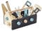 VERTBAUDETKinder Spiel-Werkzeugkasten, Holz FSC®schwarz/naturONE Size