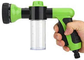 BORDSTRACT Pistola Manguera Jardin, Rociador de Espuma, Pulverizador Espuma Coche Alta Presión, Para Lavado Autos, Riego de Plantas, Ducha Mascotas(Verde)