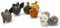 Gry & SIF handgemachtes Halloween-Deko Set aus Filz, Herbstdeko, Halloweendeko zum Aufhängen mit Totenköpfen, Fledermäusen und Deko-Kürbissen | Halloweenanhänger 8er Set