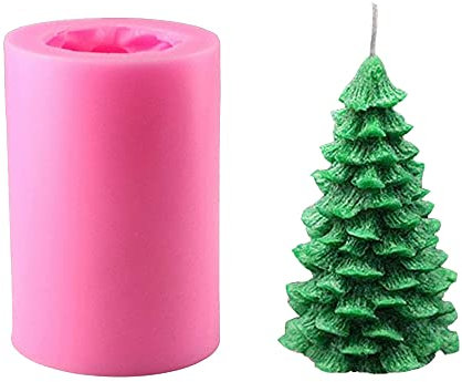 Weihnachtsbaum Kerzenform Seifengießform Kerzen-Form Aus Silikonformen Seife Kerze DIY Kerzenherstellung Dekoration Handgefertigt Mold Form Herstellung Paraffin Bienenwachs Plastikform
