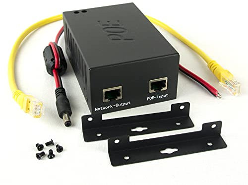 DSLRKIT 12 V 65 Watt 802.3bt Aktiver PoE-Splitter Gigabit Ultra PoE++ 4 Paar 1000 Mbp 5,5 A