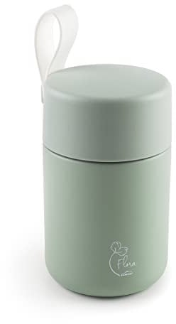 Lacor - 62635 - Termo para Alimentos Flora, Botella Térmica, Bote Térmico, Acero Inoxidable, Doble Pared, Libre de BPA, 8,5 cm, 360 ml, Azul