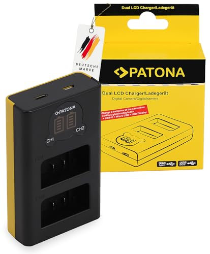 PATONA Dual LCD USB Charger for EN-EL25 Battery compatible with Nikon Z50, Z fc