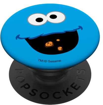 Sesame Street Cookie Monster Face PopSockets Klebender PopGrip