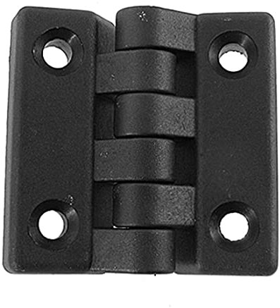 PATIKIL 65 x 65mm Singolo Azione Cerniere, 2pz Plastica Cerniere per Porta, Nero