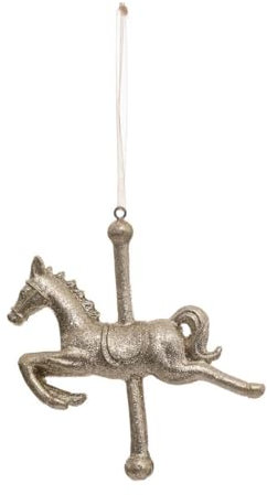 Atmosphera - Weihnachtsmotiv Pferd karussell Gold