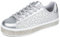 UUBARIS Scarpe da ginnastica da tennis glitterate da donna con strass scintillanti scarpe da sposa luccicanti scarpe da sposa lucide con paillettes, Glitter con stampa leopardata argento, 40 EU
