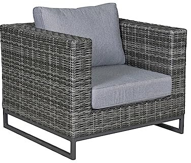 LC Garden Loungesessel Vivera Geflecht Omega-Anthrazit - 92 x 73 x 87 cm