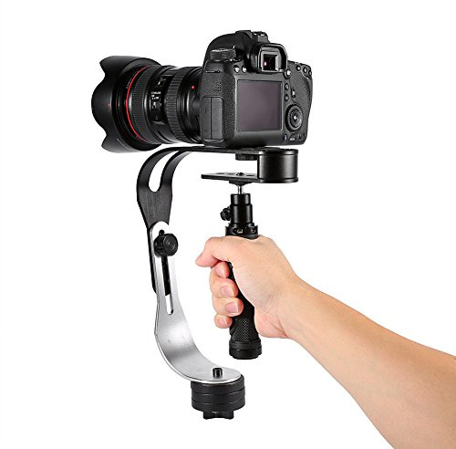 Video Action Stabilizing Handle Grip Handheld Stabilizer with Non Slip Handheld for DSLR Digital Camera Camcorder DV