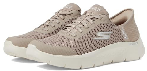 Skechers Women's Go Walk Flex Hands Free Slip-Ins-Grand Entry Sneaker, Taupe, 5.5
