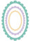 Craftelier - Wesentliche Stanzformen für Scrapbooking und andere Bastelarbeiten | ovale Rahmenform - Ungefähre Größe der Stanzformen zwischen 8,4 x 5,7 cm und 11,06 x 16,33 cm