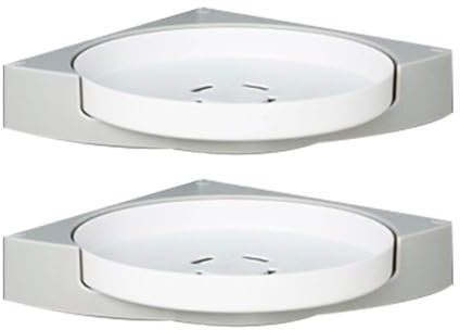 OCKULT Dusch-Caddy-Ecke, 360° drehbar, Dusch-Organizer, Regale, Badezimmer-Aufbewahrungs-Organizer, kein Bohren erforderlich